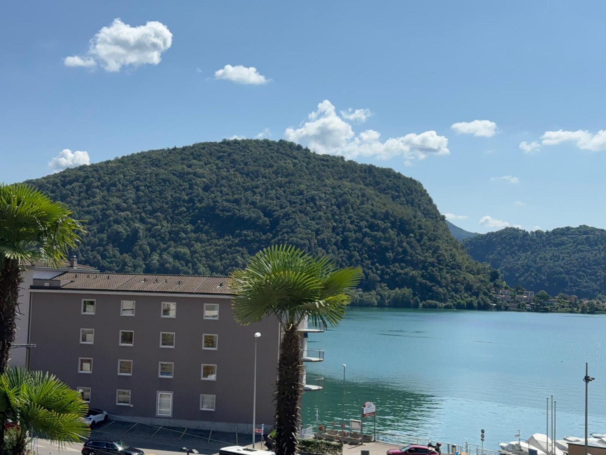 Neue Gartenwohnung Mit Sicht Auf Den Luganersee Ponte Tresa Exteriör bild